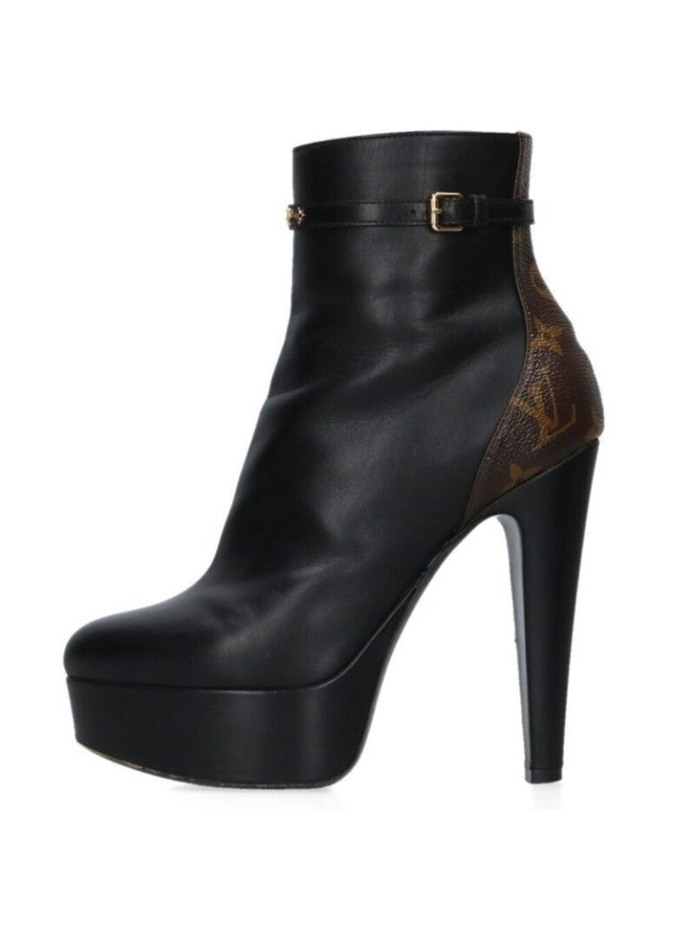 Louis Vuitton Afterglow Heel Black 37 Brown